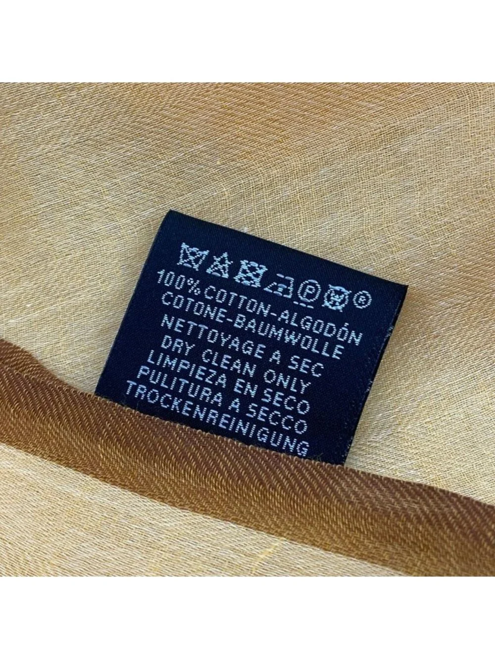 Hermes Shawl Naoshima Orange Organic Pima Cotton Scarf